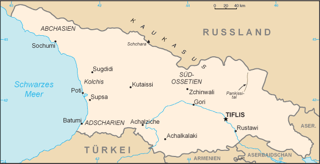 Karte Georgien